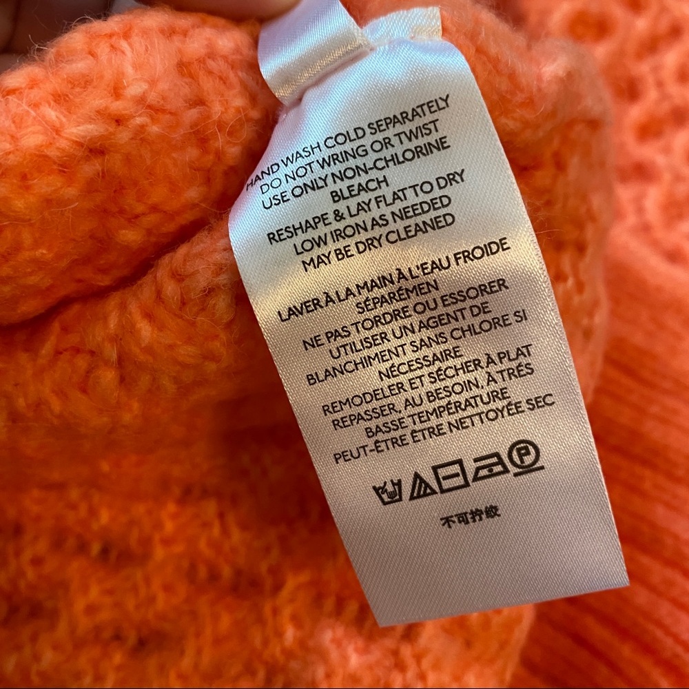 NWT Coral Anthropologie Bia Mock Neck Tunic Sweater L - Picture 8 of 8